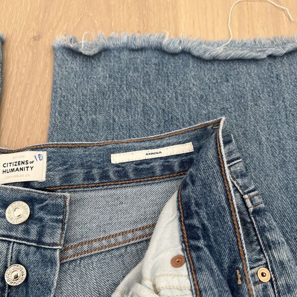 Citizens of Humanity Jeans Women 25 Annina High Rise Wide Leg Relaxed Button Fly - Picture 4 of 8